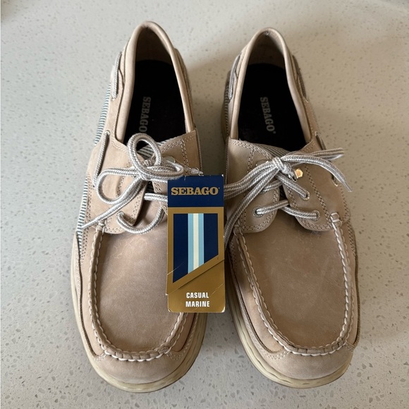 Sebago Clovehitch II Taupe Men’s 11.5 Boat Shoes Coastal Dri Lex Casual Marine - Picture 2 of 12